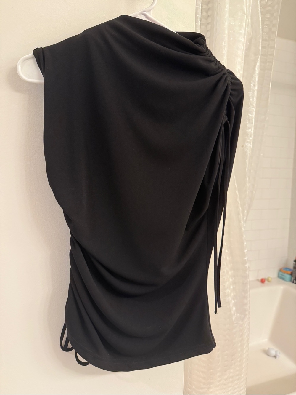 Zara Black Assymetrical Top